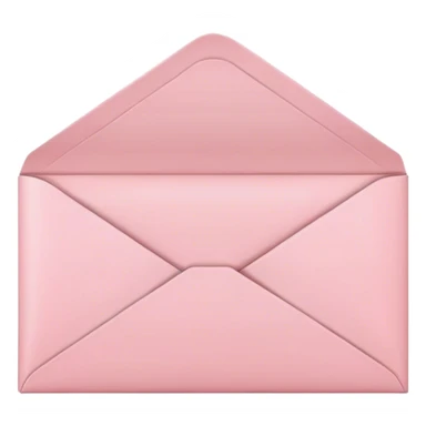 Light pink envelope  sticker