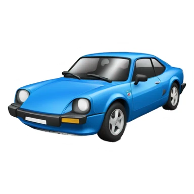 Voiture de sport alpine bleu sticker
