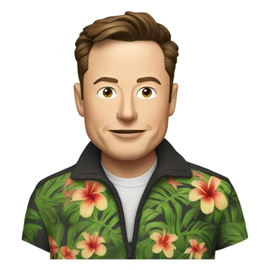 Elon musk in Hawaii sticker