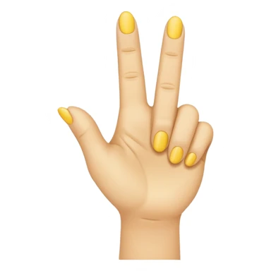 yellow finger emoji, index finger extended, remaining finger folded, pointing to someone, poking hand sticker