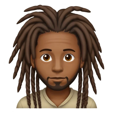 Black guy with dreads sticker