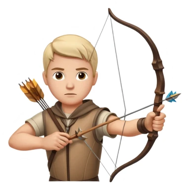 un archer precis sticker