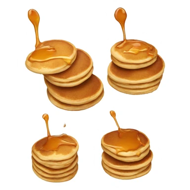 Pancakes with caramel  sticker