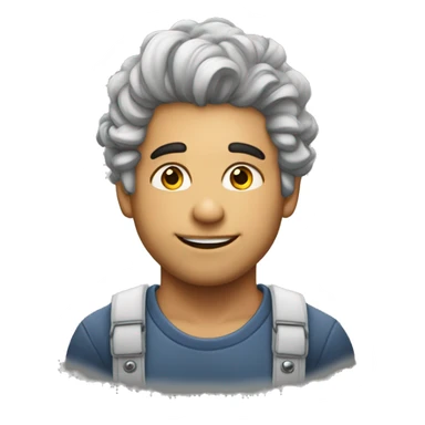 Menino com luzes no cabelo tatuagem sticker