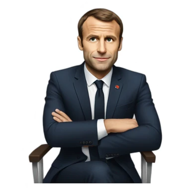 Macron assis sticker