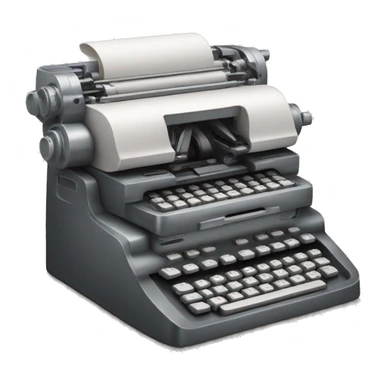 typing machine sticker