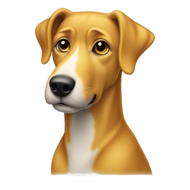 Do that one again but all yellow dog sticker