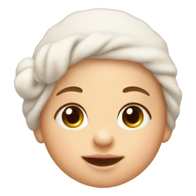 Cute newborn baby sticker