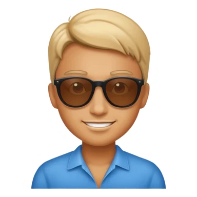 A rizzy hot emoji sticker