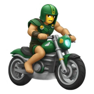 Spartan on bike sticker