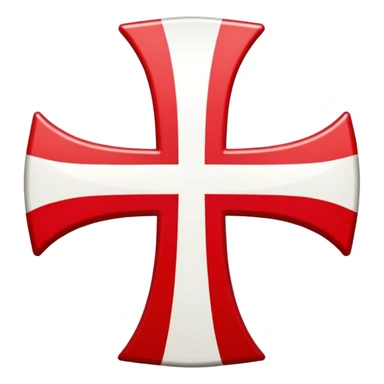 Cruz de borgoña sticker