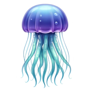 a jellyfish made of glass sticker