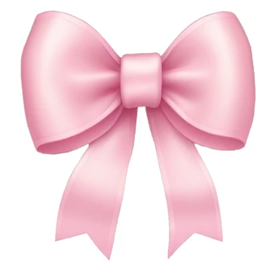 light pink ribbon bow sticker