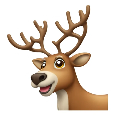 REINDEER CHRISTMAS sticker