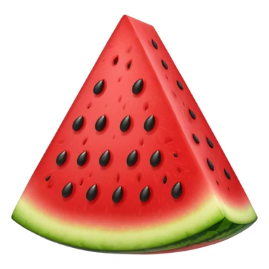 Cartoon Watermelon triangle one slice small seet sticker