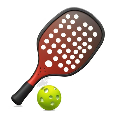 Pickleball paddle and ball sticker