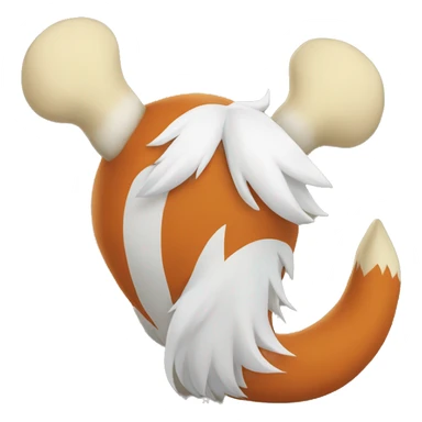 fox tail cosplay  sticker