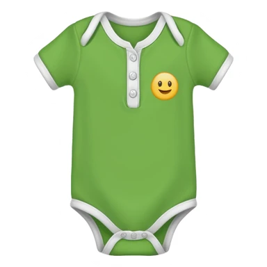 
Plain green baby’s onesie shirt sticker