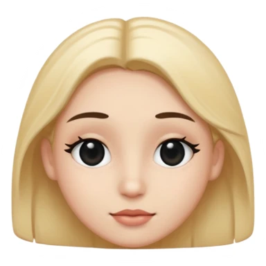 love face whit black eyes sticker