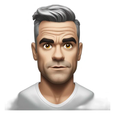 Robbie Williams acting seductive sticker