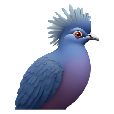 Victoria crowned pigeon sticker
