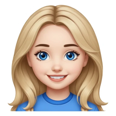 Sabrina Carpenter with blue eyes sticker