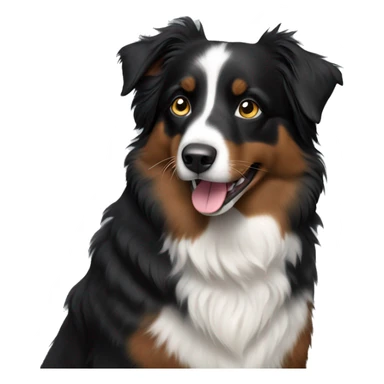 Black Australian shepherd  sticker