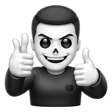 Emogi punisher giving thumbs up sticker