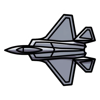 F-22 Raptor stealth fighter aircraft sticker