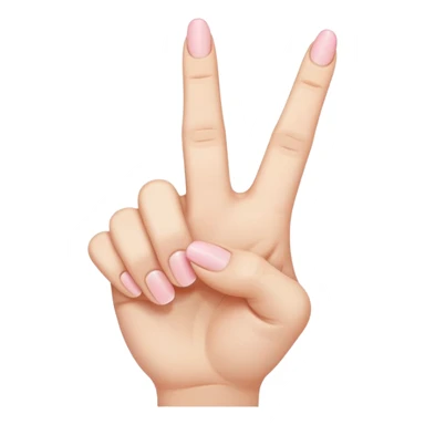 A up side down middle finger with a pinky out sticker