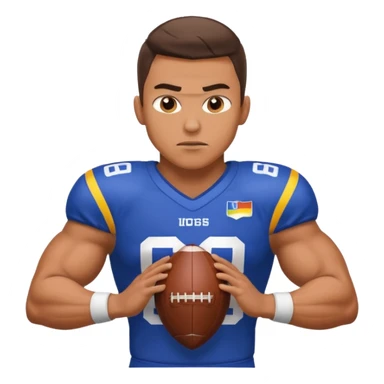 A gay football player sticker