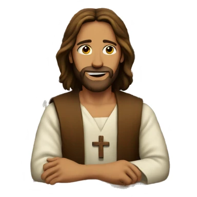 Jesus in a bar  sticker