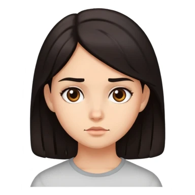 Girl side eyeing sticker