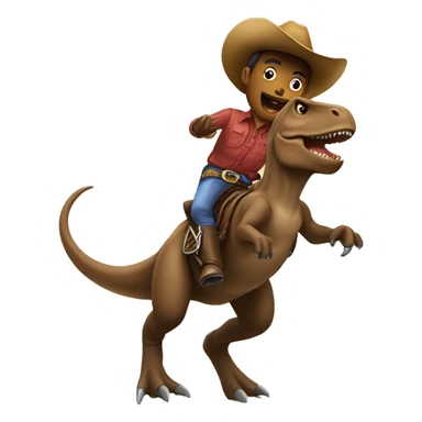 Trex doing rodeo sticker