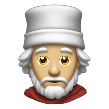 scrooge in sleeping cap sticker