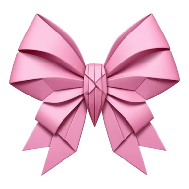 sakura bow with origami folds sticker