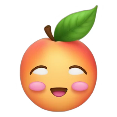 Peach with a Bennie  sticker