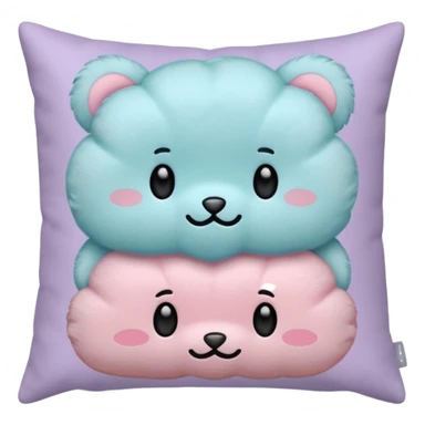 cushions cute no faces pastel colors sticker