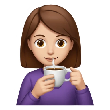twitch emoticon of someone drinking a coffee sticker