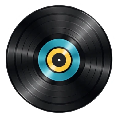 1950s rock and roll vinyl  sticker