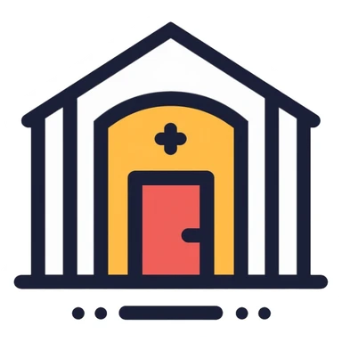 teleportation portal icon with geometric design sticker