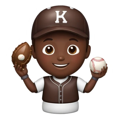 Hershey kiss baseball player  sticker