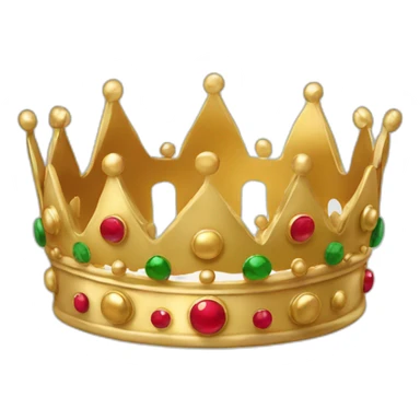 big christmas Gold Crown sticker