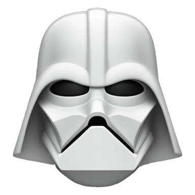 White darth Vader sticker
