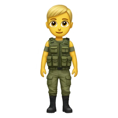 Commando frock sticker