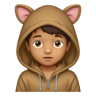 Animal Hoodie Kid sticker
