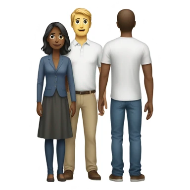 the woman is taller than the man sticker