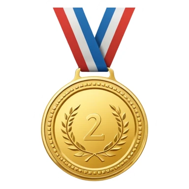 Create a gold medal which has an inscription "Brocation 2026" sticker