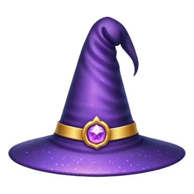 Glitter Chapéu de bruxa sticker