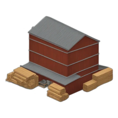 modern lumber factory sticker